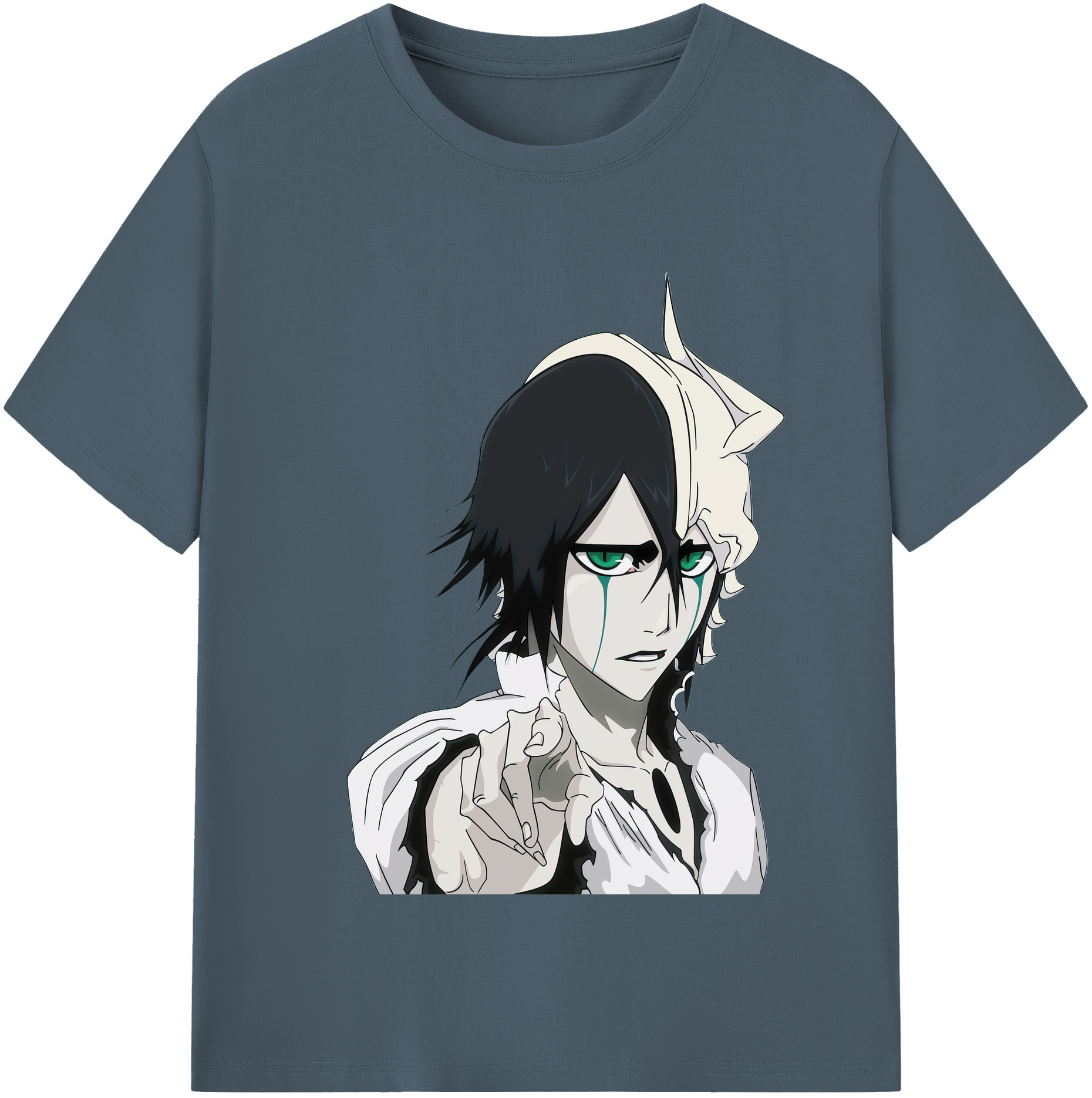 （画像用） ブリーチ ウルキオラ·シファー BLEACH Ulquiorra cifer 綿100％半袖Tシャツ（フロントプリント）